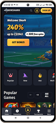 Mobile Screenshot of Winshark Casino