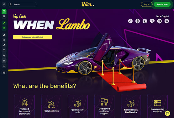 Winz VIP page