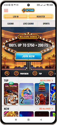 Mobile Screenshot of Wyns Casino