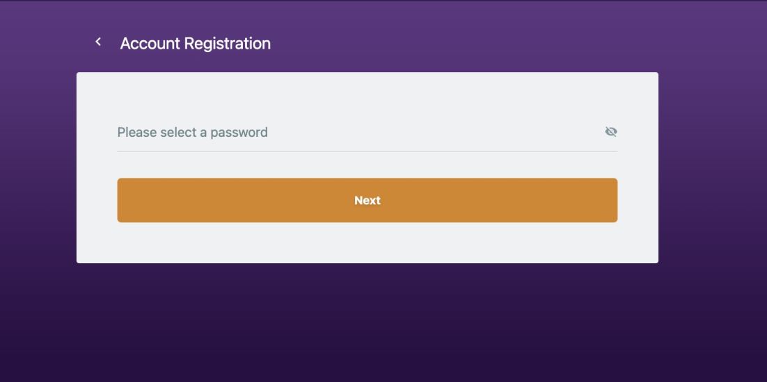 Zodiac casino - registration process step 4