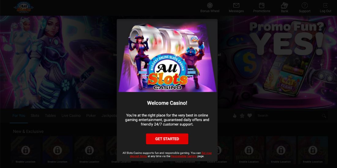 All Slots casino - registration process step 5