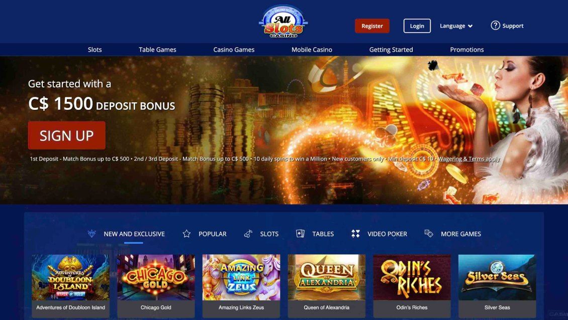 Usability in All Slots Casino
