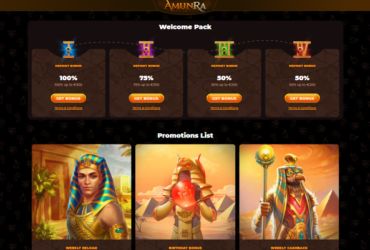 Amun Ra Casino - Bonuses and Promotions