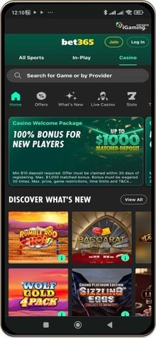 Mobile Screenshot of bet365 Casino