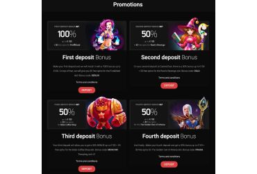 Betchan casino - list of promotions.