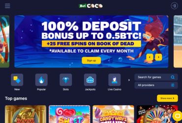 Betcoco Casino - main page