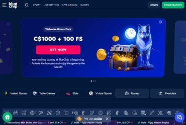 BlueChip Casino - main page