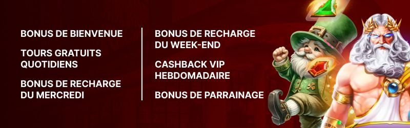 Bonus du casino Bluffbet