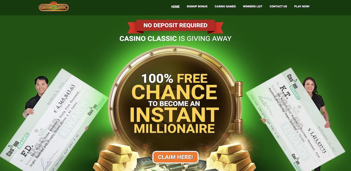 Casino Classic main page