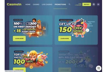 Casinoin – promotions menu