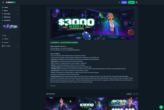 CasinOK LEADERBOARD