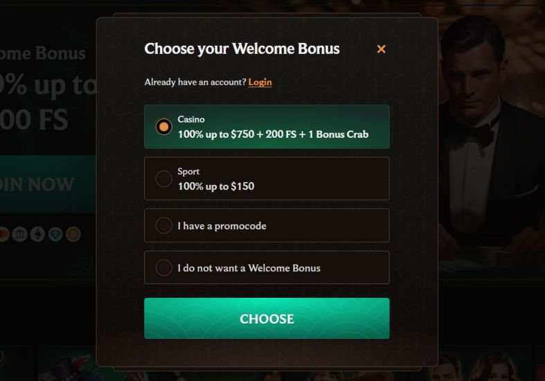 Screenshot of Crownplay Casino registration process - step 2