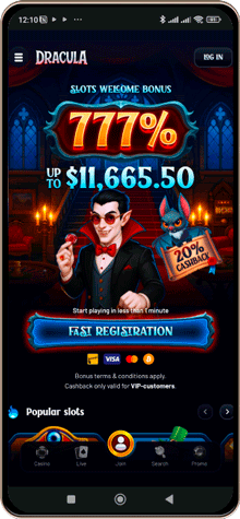 Mobile Screenshot of Dracula Casino