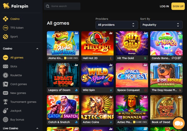 FairSpin casino - slots