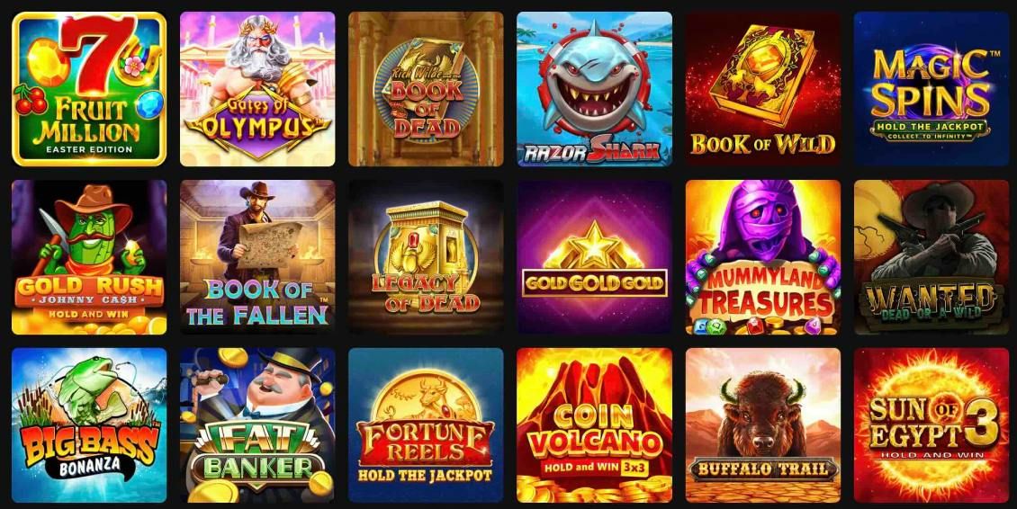 List of slot games at FortunePlay Casino