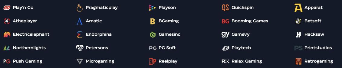 List of Providers at Gioo Casino