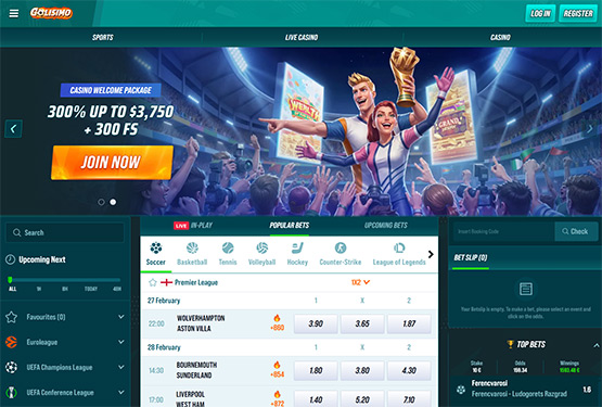 Golisimo casino main page