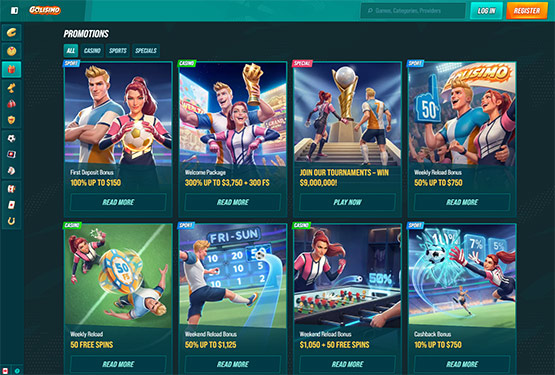 Golisimo casino promotions page