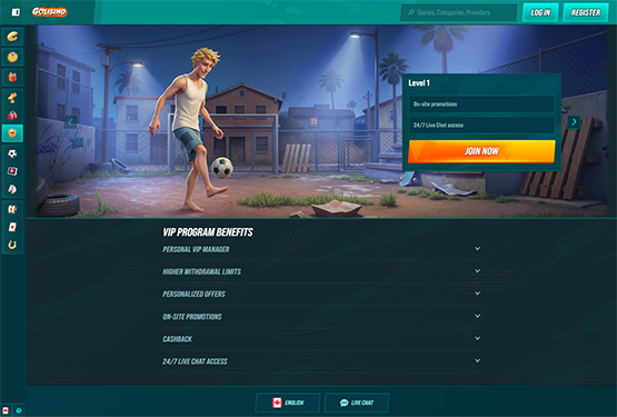 Golisimo casino vip page