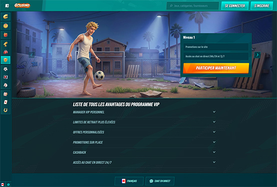 Golisimo casino vip page de programmation