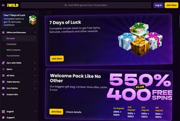 iWild Casino - promotions