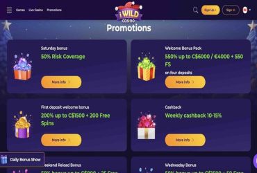 iWild Casino - promotions