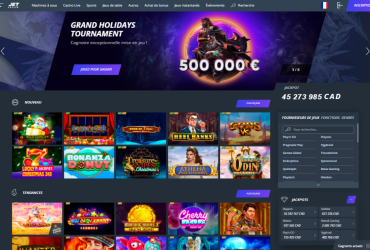 Jet Casino – page daccueil