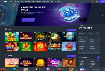 Jet casino - main page
