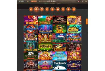Joy casino - list of slot machines.