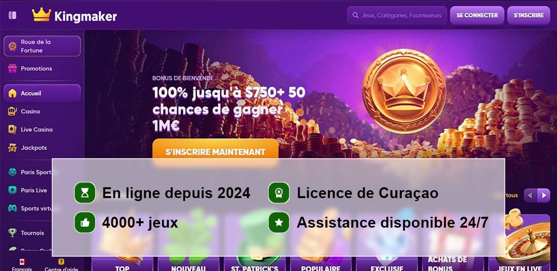 Réputation de Kingmaker Casino