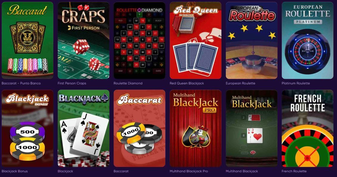 Jeux de cartes au Kingmaker Casino