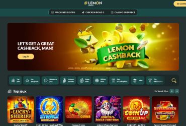 Lemon Casino - page promotionnelle