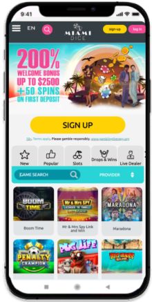 Mobile screenshot of the XX Casino main page