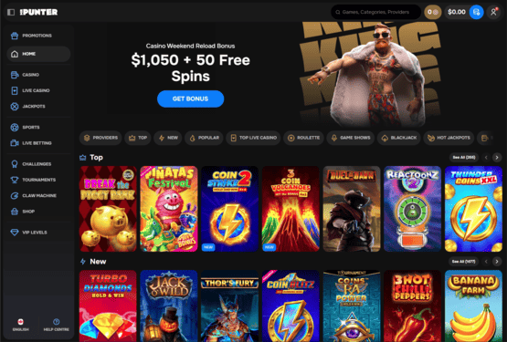 MrPunter casino main page