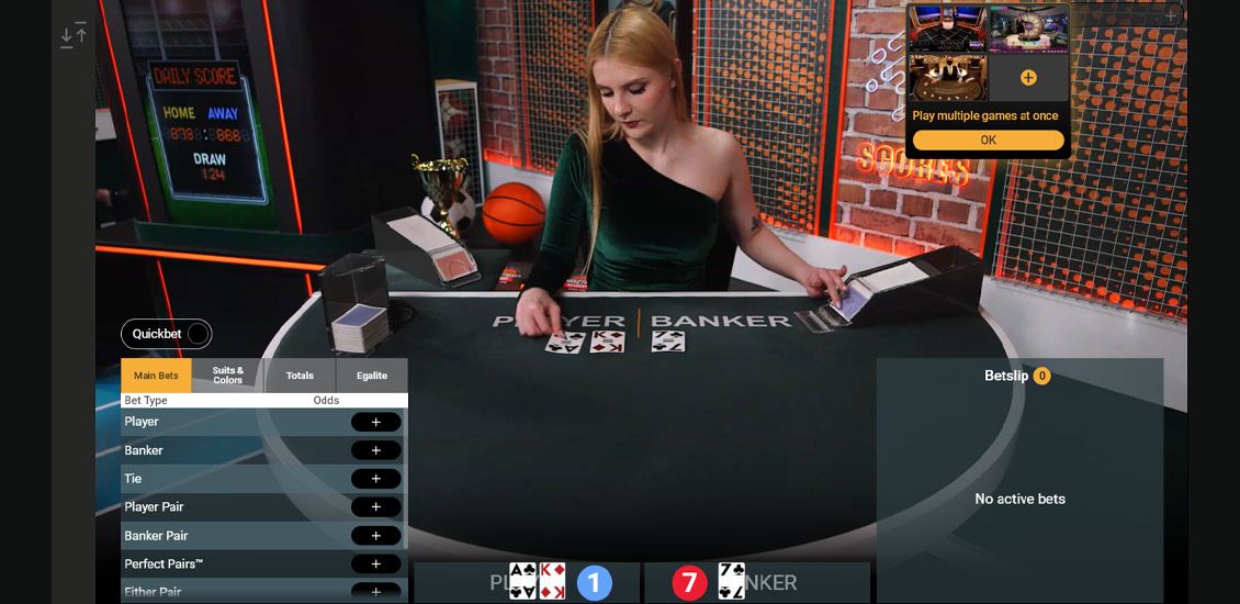 Live Blackjack screenshot at Northstar Casino