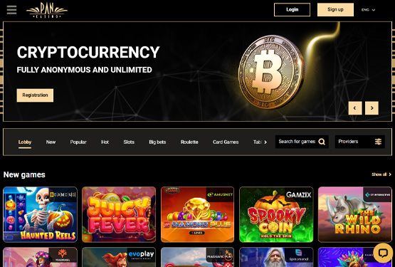 Pan Casino main page