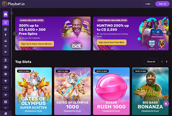 Playbet Casino - Home Page