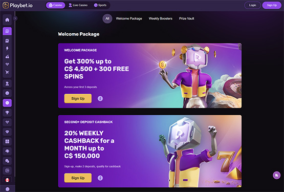 Playbet Casino - Promotions