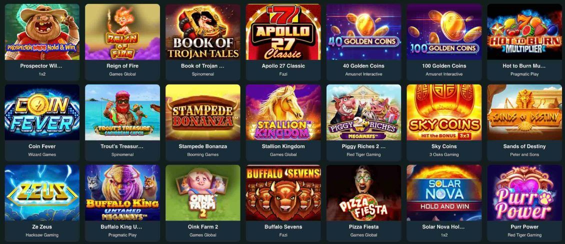 List of the slots at PrimeBetz Casino