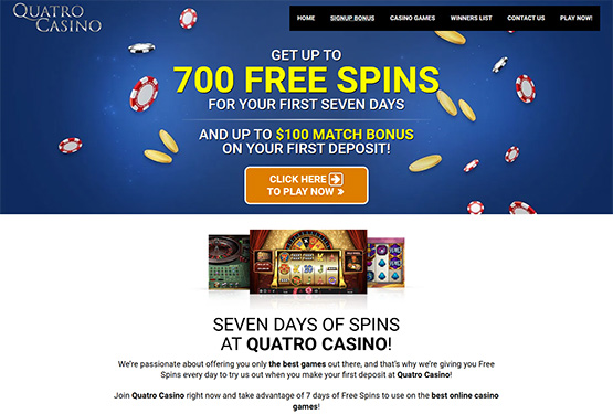 Quatro Casino - Promotions Page