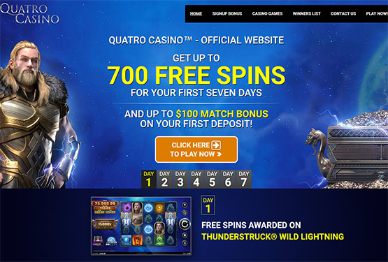 Quatro Casino - Main Page