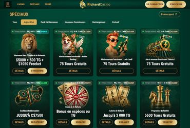 Richard Casino - Page des promotions