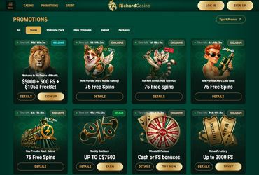 Richard Casino - Promotions Page