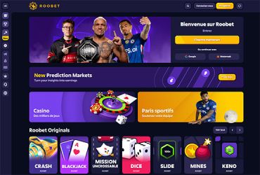 Roobet Casino – page daccueil