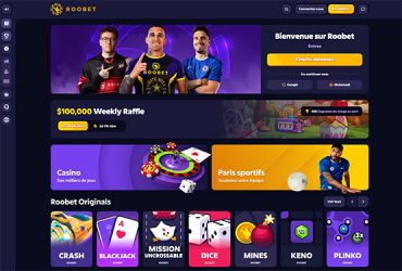 Roobet Casino – page daccueil