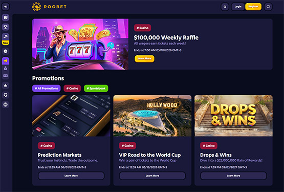 Roobet casino - promotions