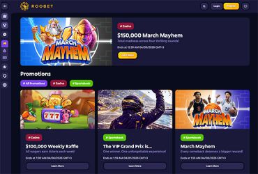 Roobet casino - promotions