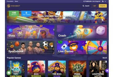 Roobet casino - main page