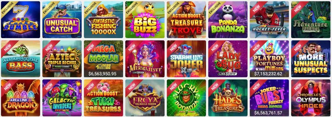 List of slot games at Ruby Fortune Casino