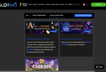Slotimo Casino - bonus et promotions